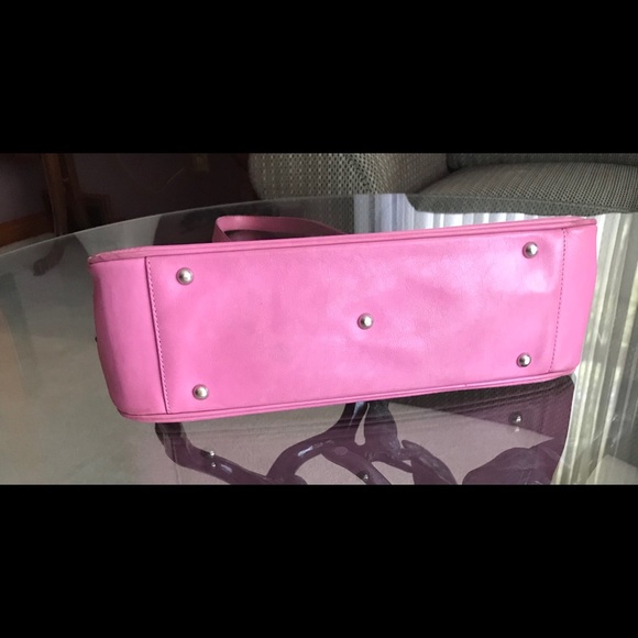 SOLD - Jack Georges Bright Pink Shoulder Bag - GUC - Picture 8 of 16